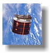 satellite powered by solar panels