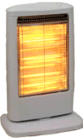 This radiant heater gives off lots of Infra red, as well as light