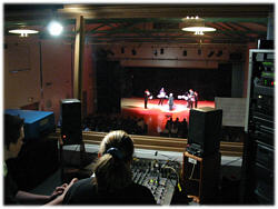 Live sound mixing 'The Weakest Link' for Science Week 2003 at Broadoak